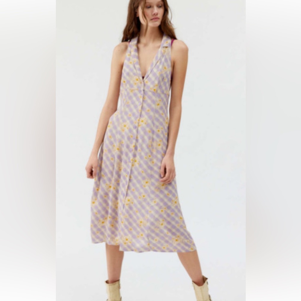 UO Willow Midi Dress in Small Retail $59 NWOT - Picture 5 of 5